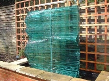 GLASS WALL WATER FEATURE NO.219 UNDATED BY LUCIEN SIMON
