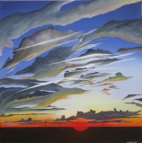 SKYSCAPE I NO.563 UNDATED BY LUCIEN SIMON