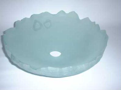 GLASS BOWL NO.189 DATED 2001 BY LUCIEN SIMON