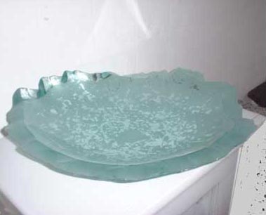 GLASS BOWL NO.190 DATED 2001 BY LUCIEN SIMON