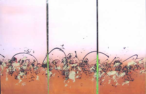 SAND TRIPTYCH NO.442 DATED 2006 BY LUCIEN SIMON