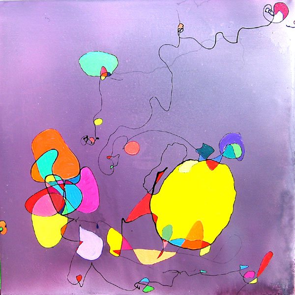YELLOW BUBBLE NO.493 DATED 2007 BY LUCIEN SIMON