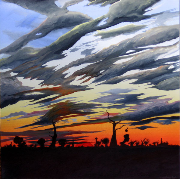 SKYSCAPE NO.558 DATED 2008 BY LUCIEN SIMON