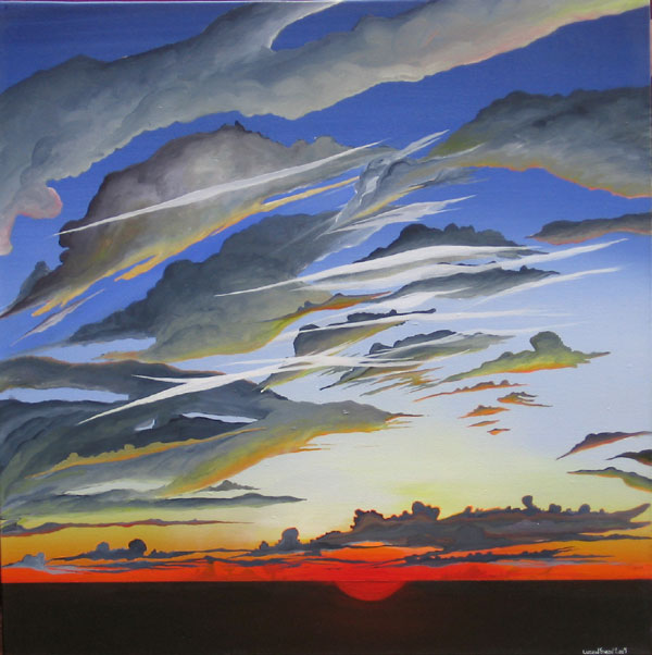 SKYSCAPE I NO.563 DATED 2009 BY LUCIEN SIMON