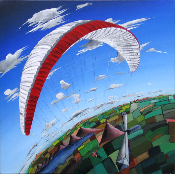 FAIR WEATHER PARAGLIDING NO.569 DATED 2009 BY LUCIEN SIMON