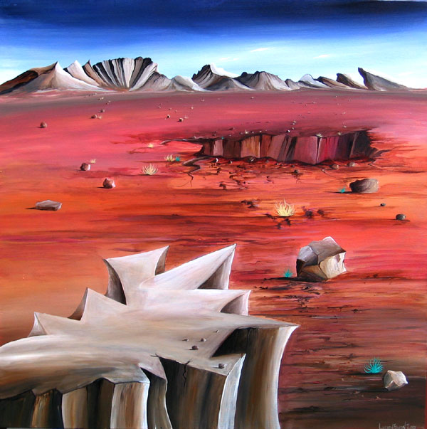 DESERT CRATER NO.592 DATED 2010 BY LUCIEN SIMON