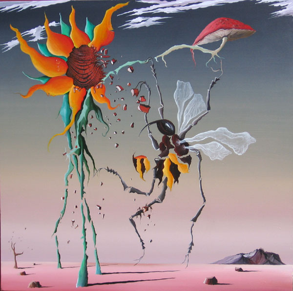 SUNFLOWER BEE NO.609 DATED 2010 BY LUCIEN SIMON