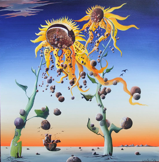 SUNFLOWER BALLS  NO.816 DATED 2014 BY LUCIEN SIMON